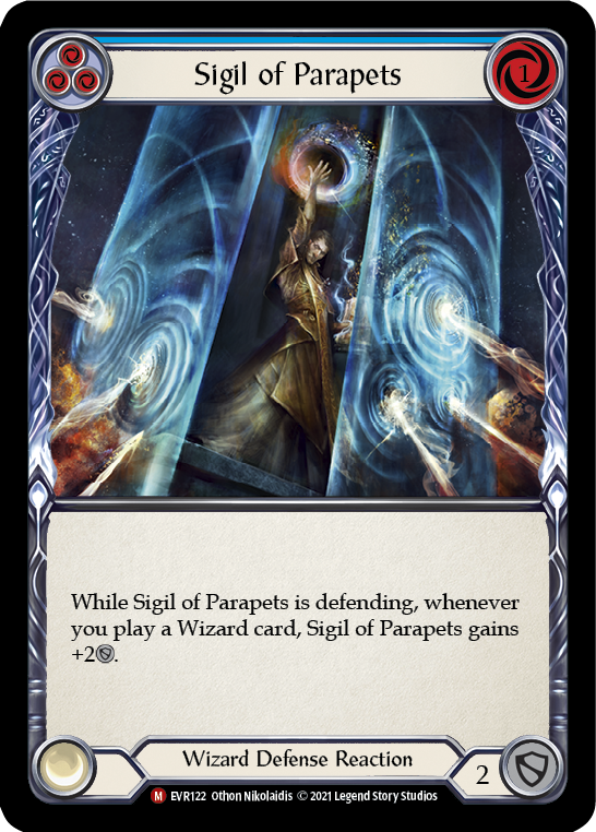 Sigil of Parapets [EVR122] (Everfest)  1st Edition Rainbow Foil