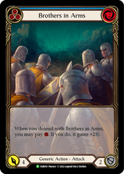 Brothers in Arms (Blue) [FAB093] (Promo)  Rainbow Foil