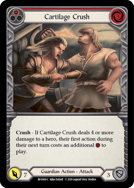 Cartilage Crush (Red) [BVO009-C] (Bravo Hero Deck)  1st Edition Normal