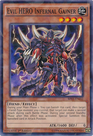 Evil HERO Infernal Gainer [BP03-EN032] Shatterfoil Rare