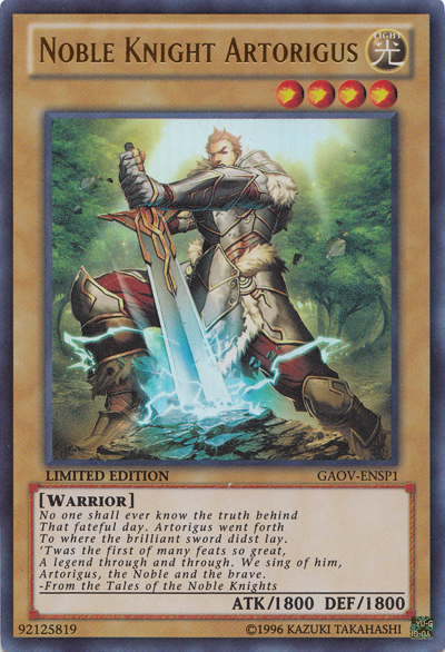 Noble Knight Artorigus (GAOV-ENSP1) [GAOV-ENSP1] Ultra Rare