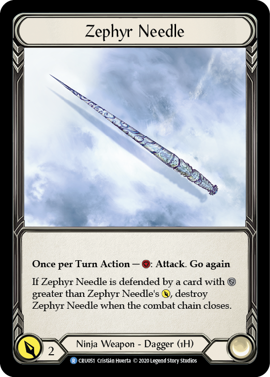 Zephyr Needle [CRU051] (Crucible of War)  1st Edition Normal