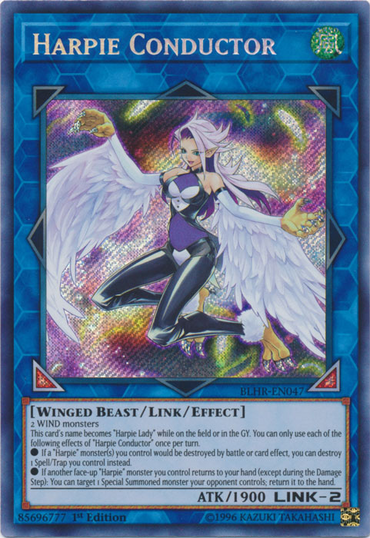 Harpie Conductor [BLHR-EN047] Secret Rare