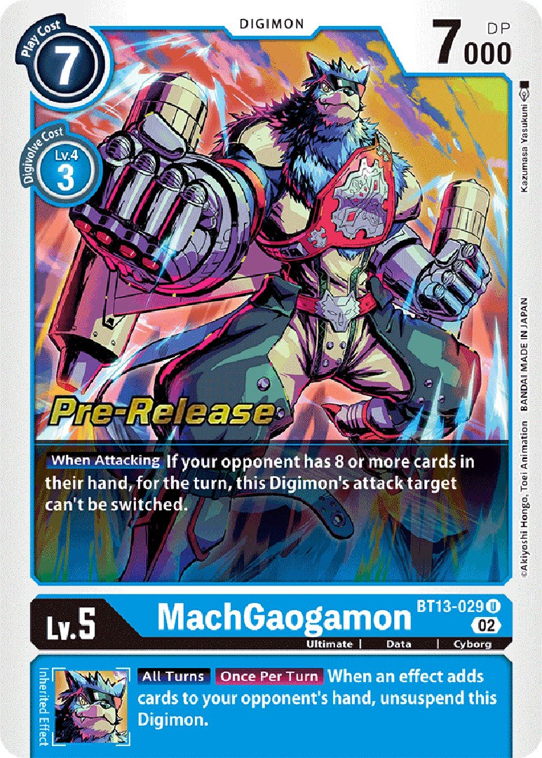 MachGaogamon [BT13-029] [Versus Royal Knight Booster Pre-Release Cards]