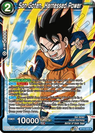 Son Goten, Harnessed Power (BT16-029) [Realm of the Gods]