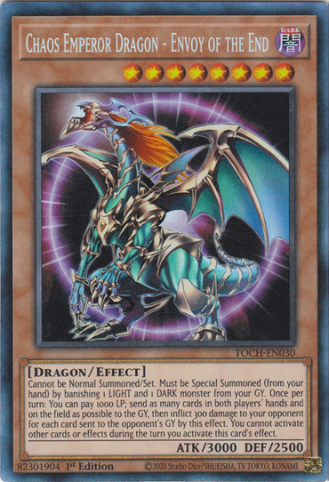Chaos Emperor Dragon - Envoy of the End [TOCH-EN030] Collector's Rare