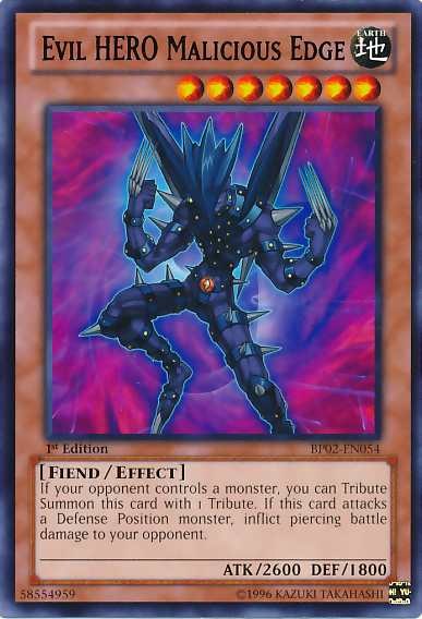 Evil HERO Malicious Edge [BP02-EN054] Mosaic Rare