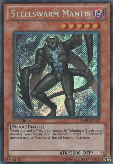 Steelswarm Mantis [HA05-EN047] Secret Rare