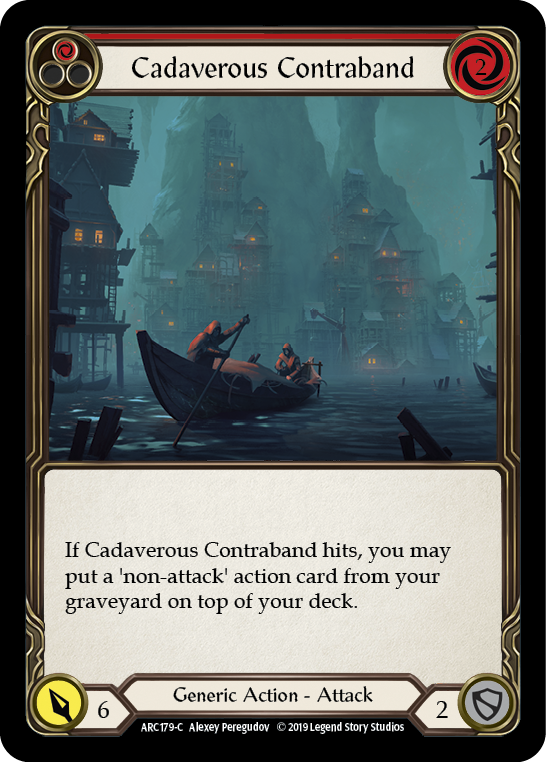 Cadaverous Contraband (Red) [ARC179-C] (Arcane Rising)  1st Edition Normal