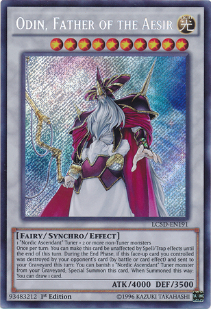 Odin, Father of the Aesir [LC5D-EN191] Secret Rare