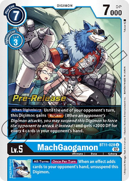 MachGaogamon [BT11-028] [Dimensional Phase Pre-Release Promos]