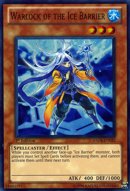 Warlock of the Ice Barrier [HA04-EN023] Super Rare