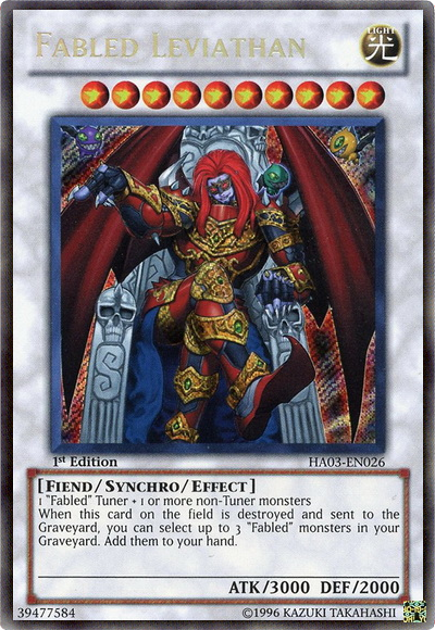 fabled yugioh cards Fabled Leviathan [HA03-EN026] Secret Rare