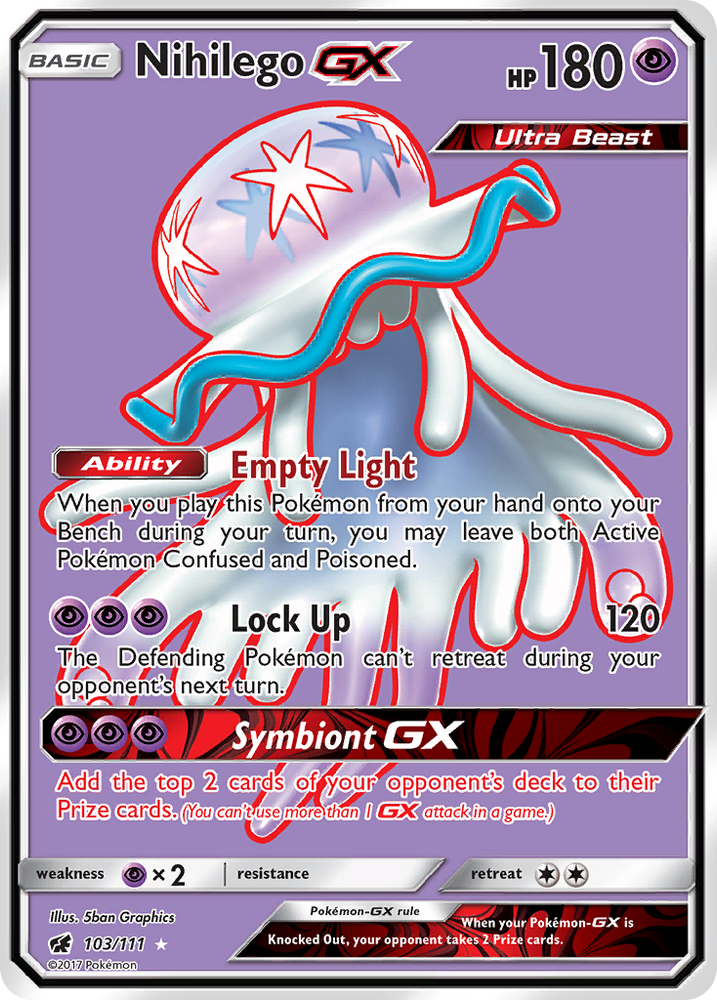 Nihilego GX (103/111) [Sun & Moon: Crimson Invasion]