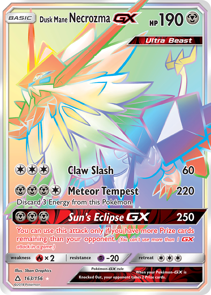 Dusk Mane Necrozma GX (163/156) [Sun & Moon: Ultra Prism]