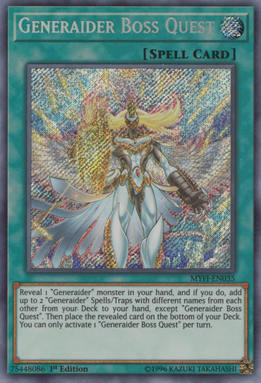 Generaider Boss Quest [MYFI-EN035] Secret Rare