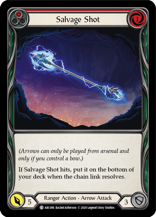 Salvage Shot (Red) [U-ARC066] (Arcane Rising Unlimited)  Unlimited Rainbow Foil
