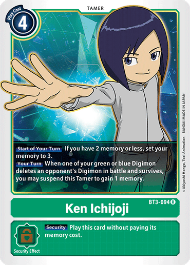 Ken Ichijoji [BT3-094] [Release Special Booster Ver.1.5]